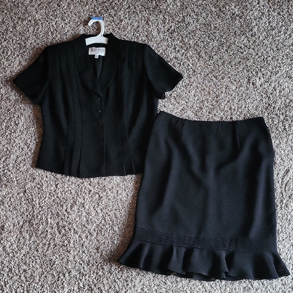 SALE--Julian Taylor Black Skirt Set